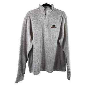 Mossy Oak Mens Quarter Zip Pullover Sweater Sweatshirt Beige/Gray Sz‎ 2XL